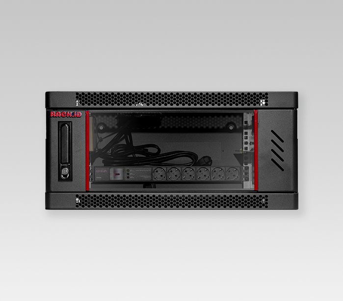 Wallmount Rack 4U 19 Inch Depth 450mm – W4504